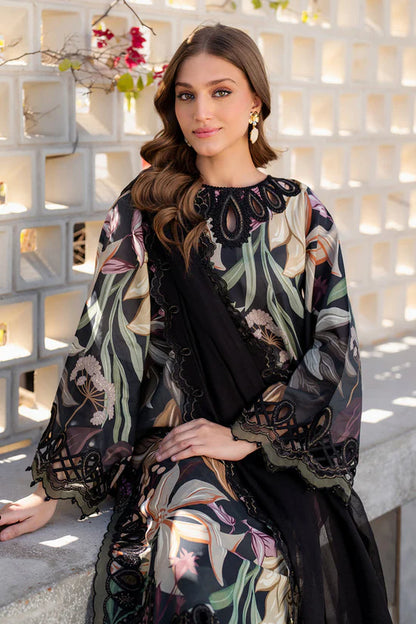 BAROQUE UNSTITCHED 3-PC SLUB KHADDAR EMBROIDERED PRINTED SHIRT WITH KHADDAR EMBROIDERED PRINT DUPATTA AND PRINT TROUSER KZ-2051
