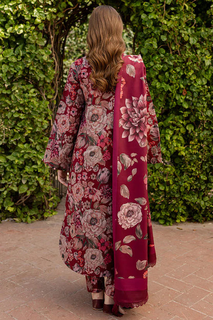 FARASHA UNSTITCHED 3-PC SLUB KHADDAR PRINTED SHIRT WITH KHADDAR PRINT DUPATTA AND PRINT TROUSER KZ-2048