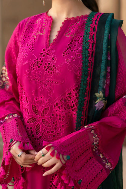 SAIRA RIZWAN UNTITCHED 3-PC LAWN EMBROIDERED SHIRT CHIFFON PRINTED DUPATTA AND TROUSER KZ-2030