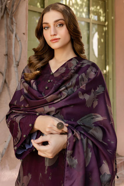 FARASHA UNSTITCHED 3-PC SLUB KHADDAR PRINTED SHIRT WITH KHADDAR PRINT DUPATTA AND PRINT TROUSER KZ-2046