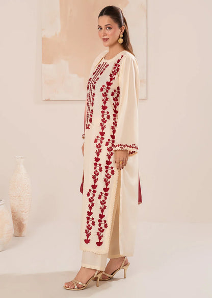 VINTAGE UNSTITCHED 3-PC LAWN EMBROIDERED SHIRT WITH TYE & DYE CHIFFON DUPATTA AND LAWN TROUSER KZ-2054