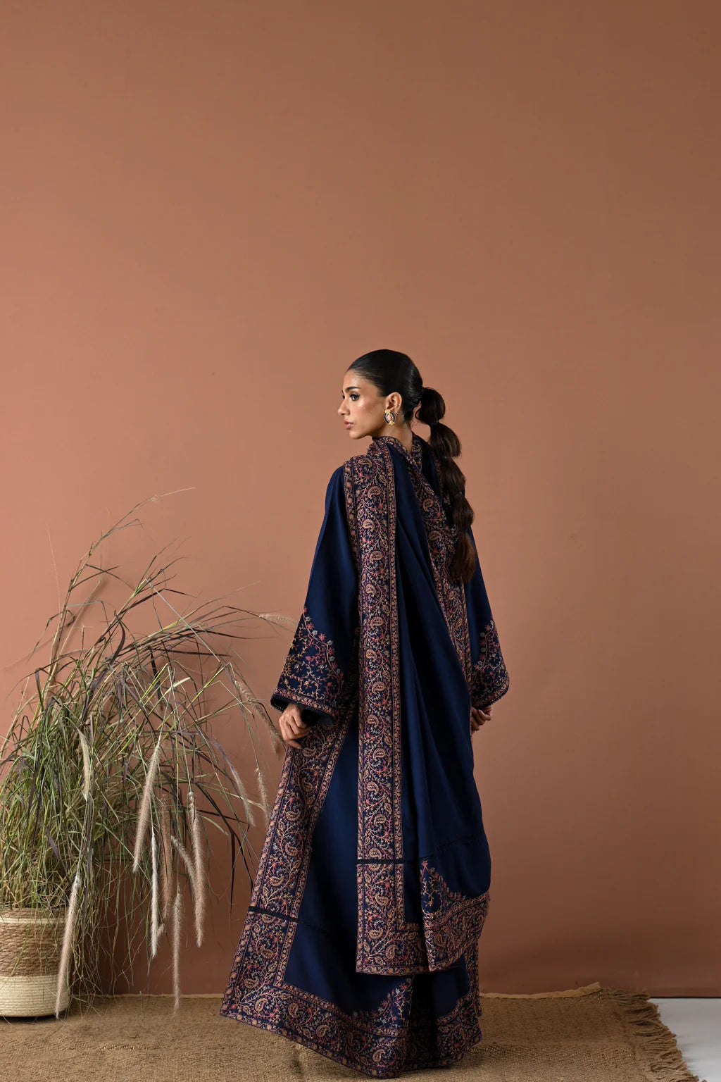 BATIK UNSTITCHED 3-PC DHANAK EMBROIDERED SHIRT WITH DHANAK EMBROIDERED SHAWL AND TROUSER KZ-2032