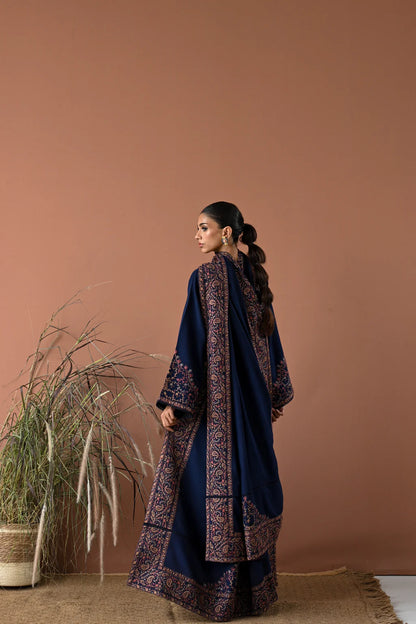 BATIK UNSTITCHED 3-PC DHANAK EMBROIDERED SHIRT WITH DHANAK EMBROIDERED SHAWL AND TROUSER KZ-2032